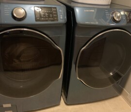 You'll never have to deposit quarters or buy laundry soap.